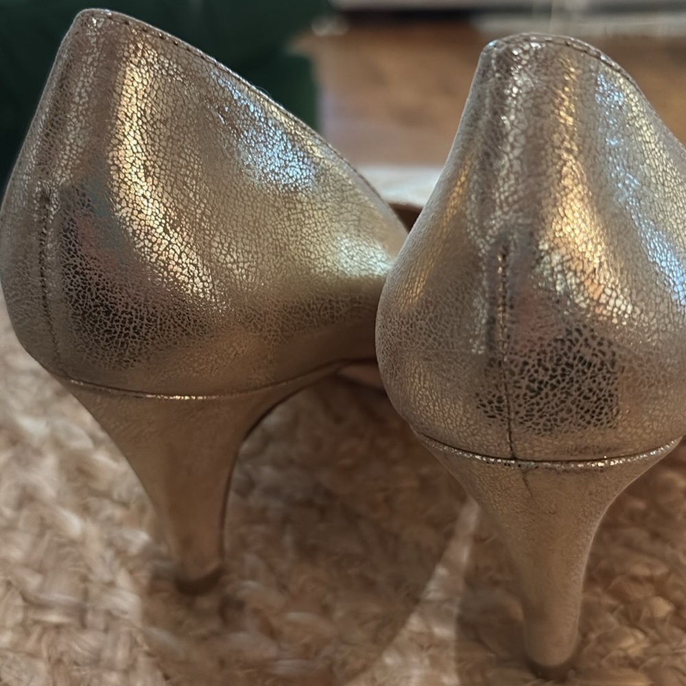 Loeffler Randall Gold Tamsin Pumps 8.5 - Picture 5 of 10